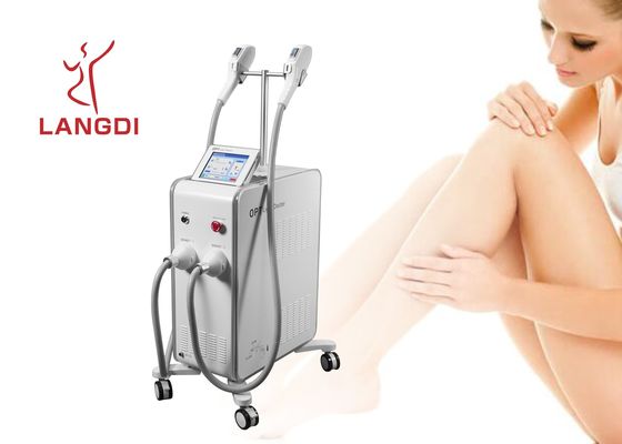 2 Handpieces OPT SHR IPL+ DIODE LASER Technology For Hair Removal / Skin Rejuvenation