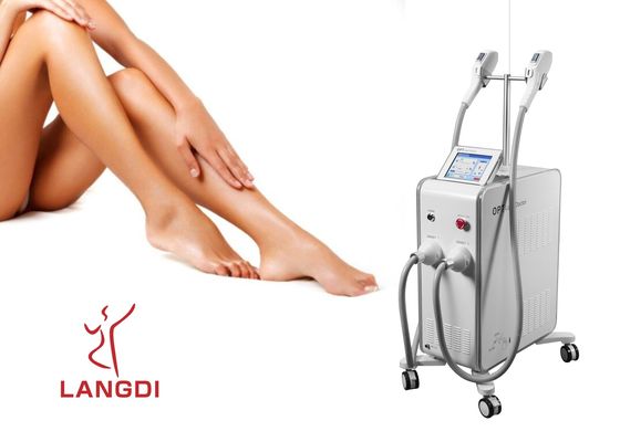 2 Handpieces OPT SHR IPL+ DIODE LASER Technology For Hair Removal / Skin Rejuvenation